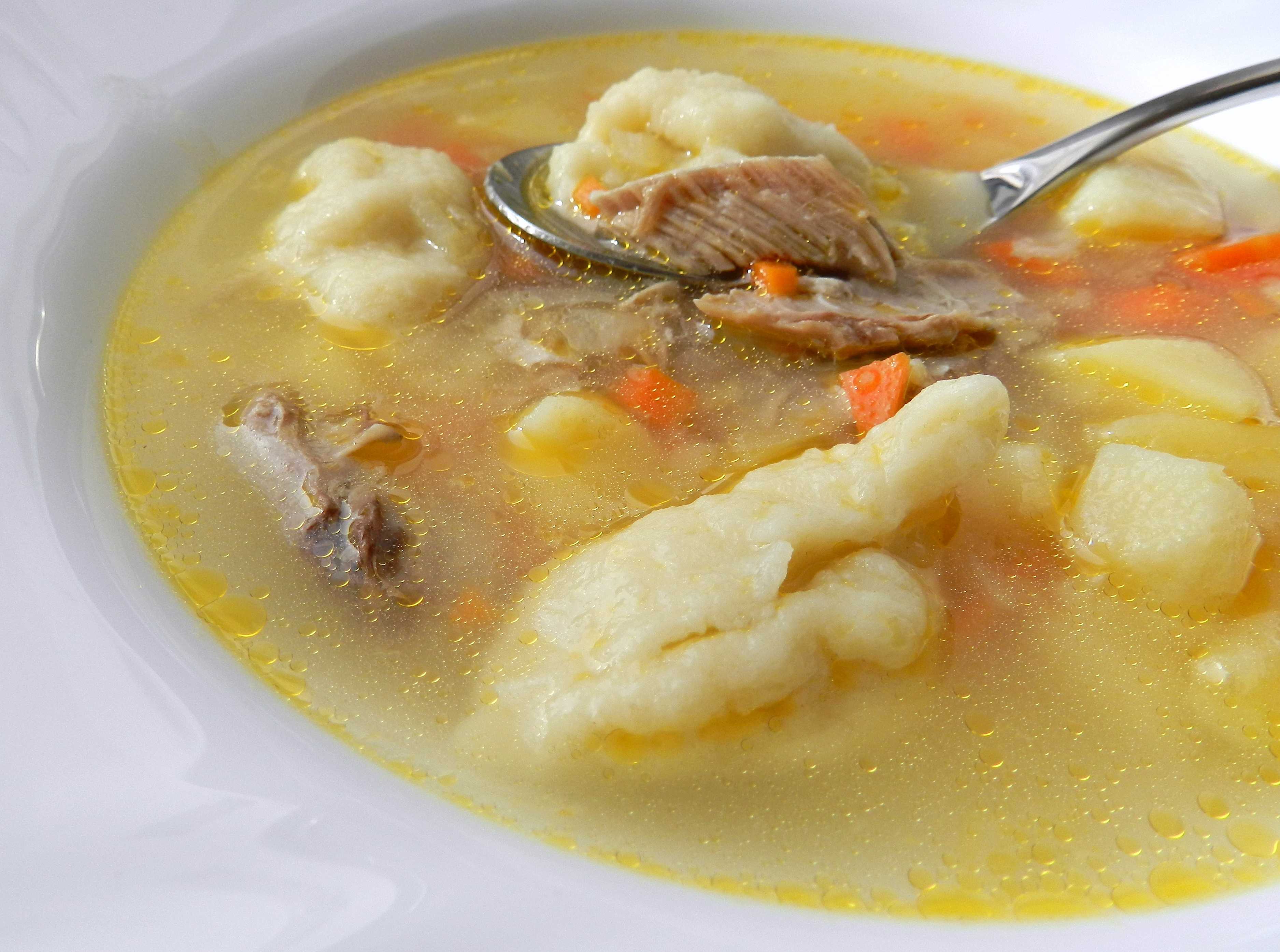 Галушки суп с галушками