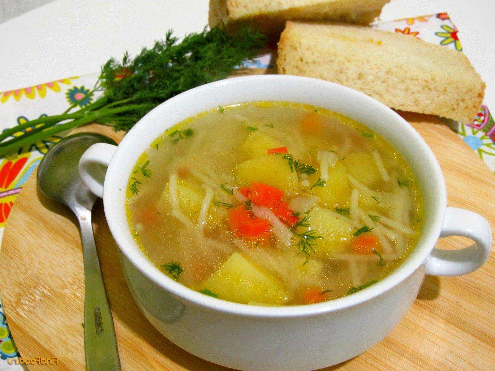 Суп с курицей, вермишелью, картошкой и приправами рецепт с фото - 1000.menu