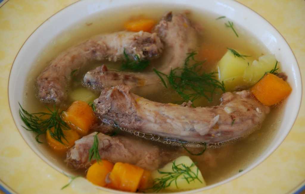 Суп из шей индейки рецепт с фото пошагово