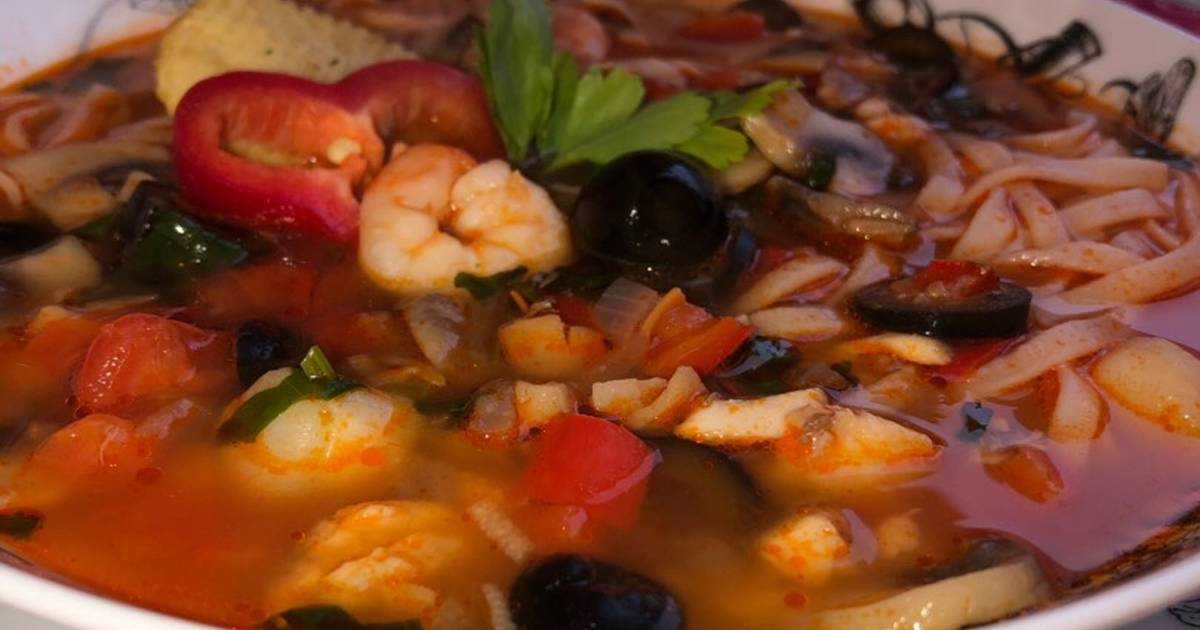 Супы-пюре с морепродуктами