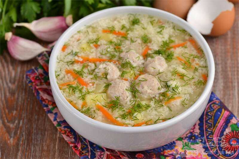 Суп с фрикадельками самый вкусный с рисом рецепт фото пошагово картофелем