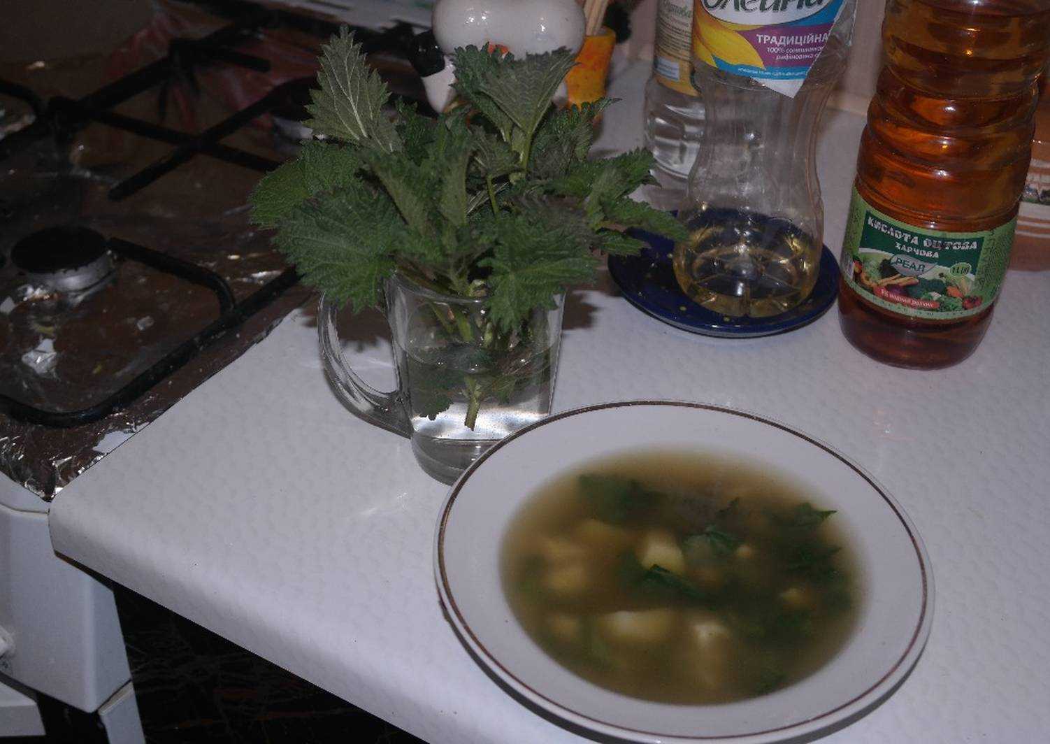 Зеленый борщ из крапивы - пошаговый рецепт приготовления с фото