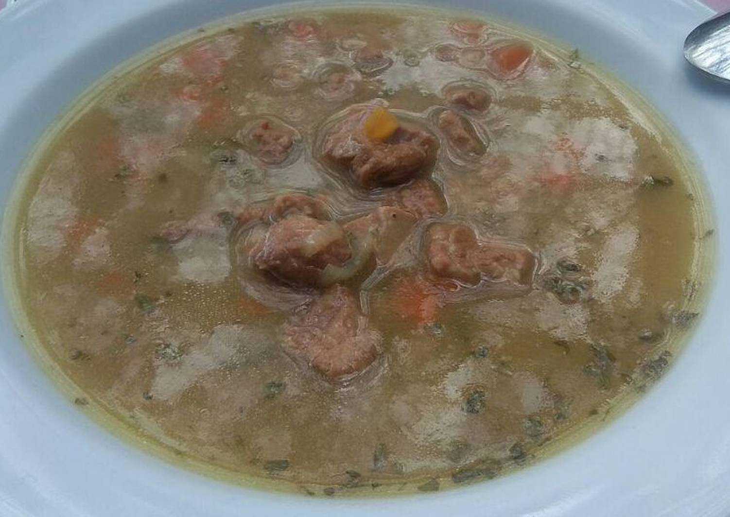 Суп гороховый с тушенкой рецепт с фото