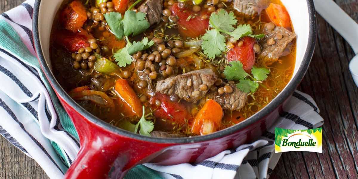 Суп из чечевицы с мясом