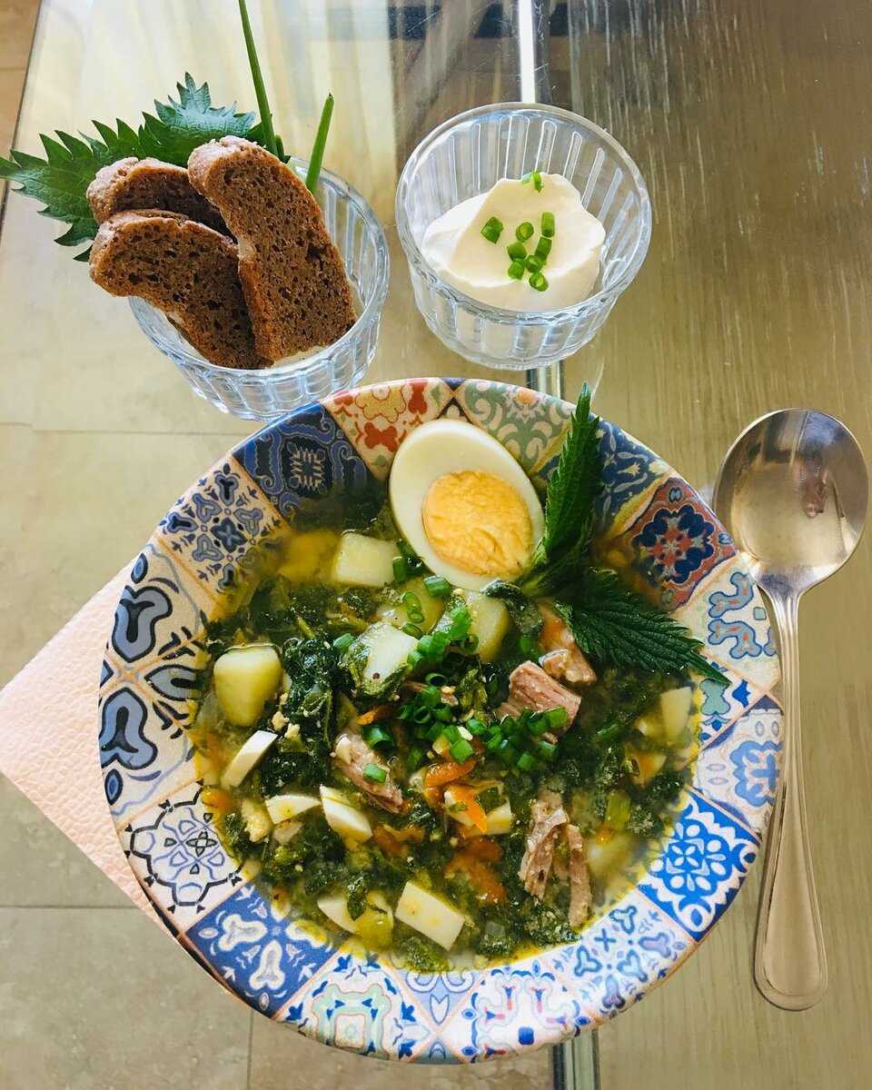 Суп с крапивой и яйцом рецепт с фото