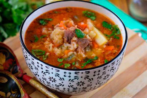 Рецепт рассольника с мясом, с рисом и солеными огурцами - 8 пошаговых фото в рецепте