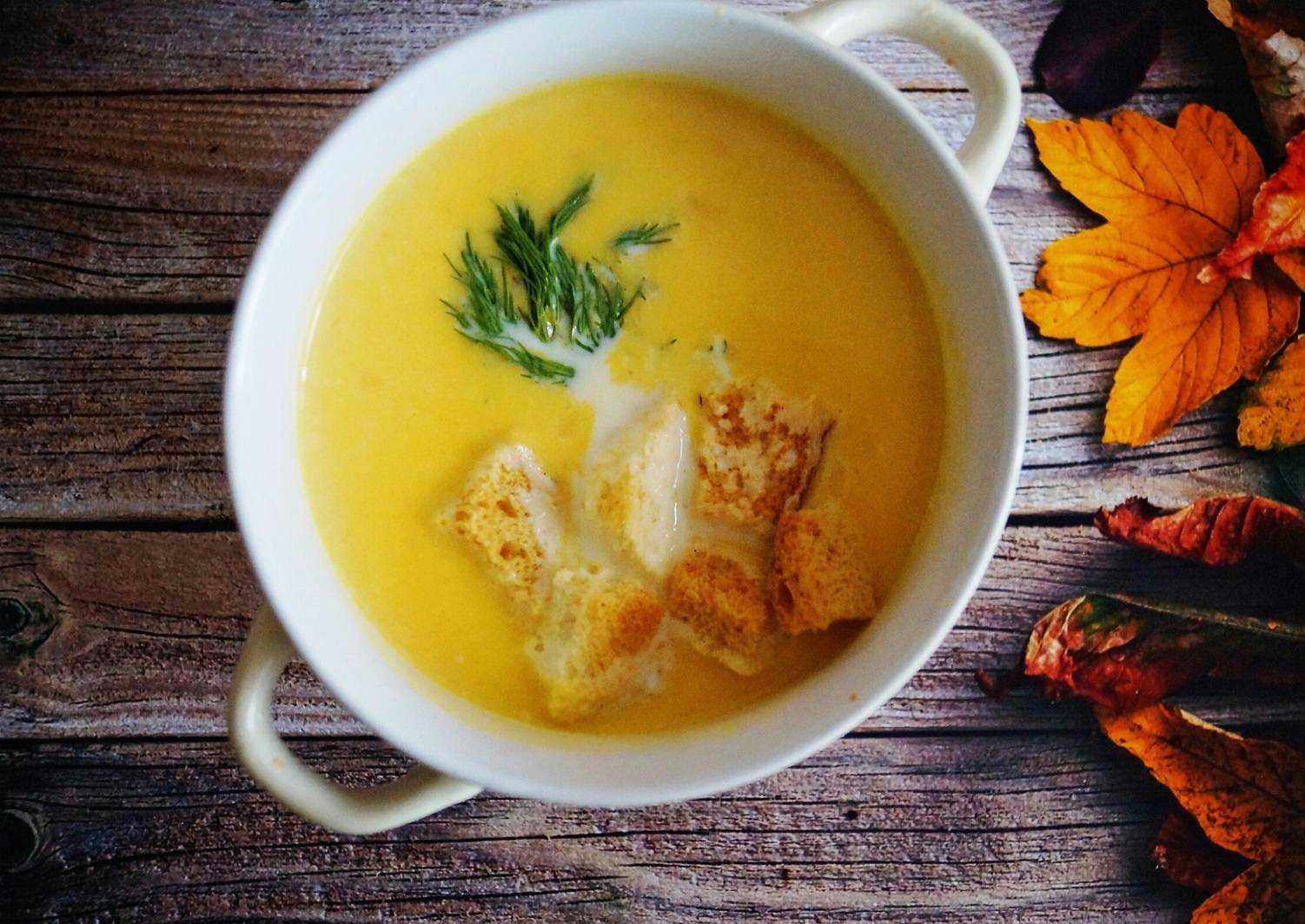 Тыквенный суп-пюре с молоком - 8 пошаговых фото в рецепте