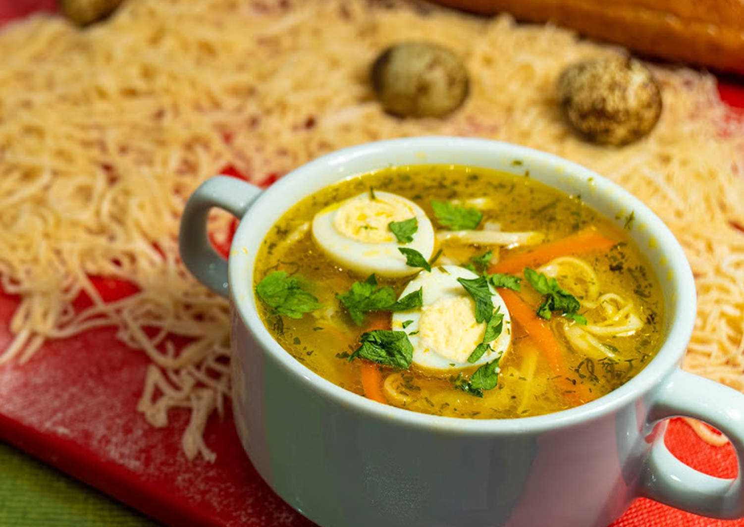 Суп на курином бульоне лапша: рецепт пошагово