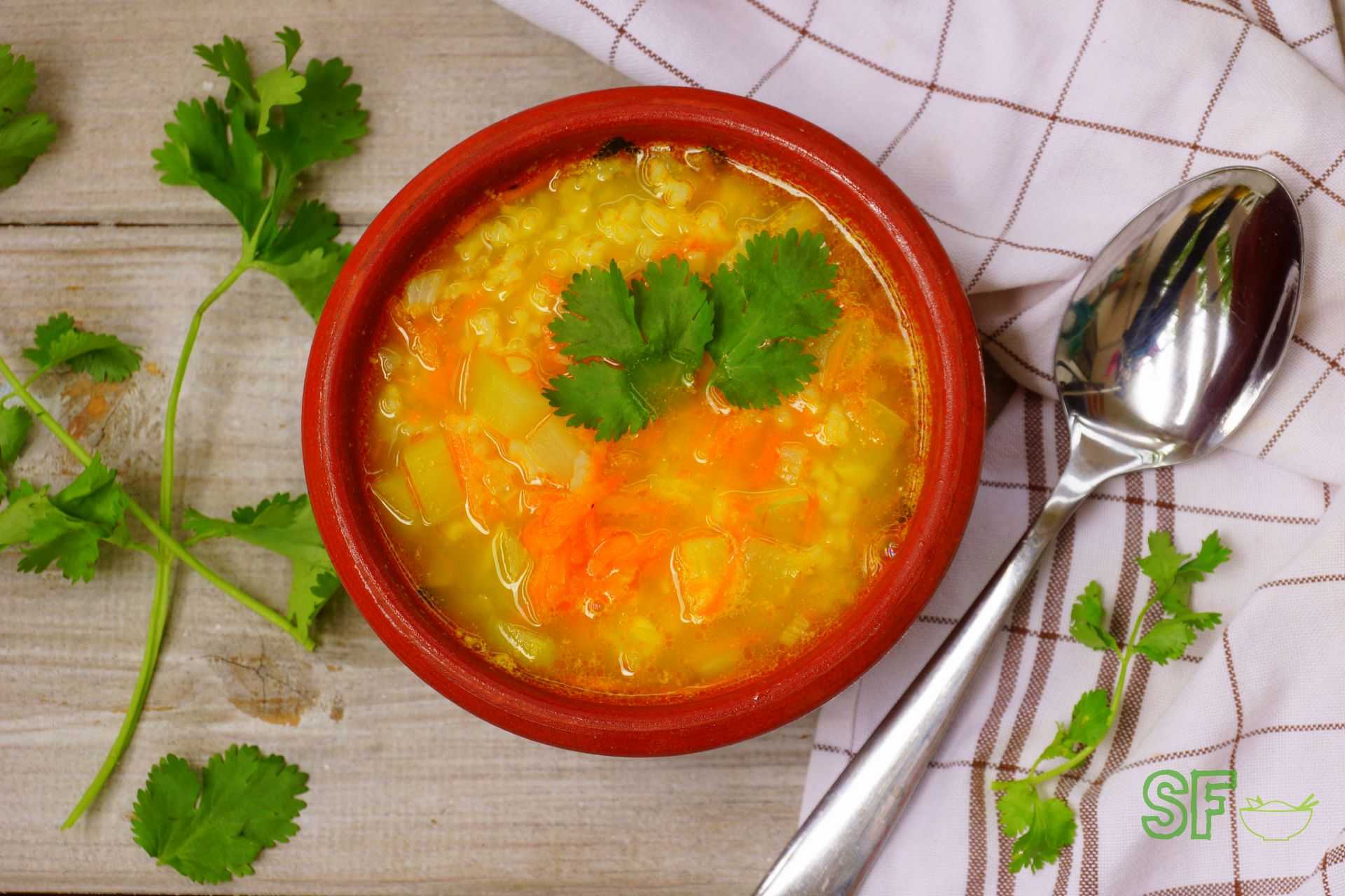 Диетический овощной суп на курином бульоне - пошаговый рецепт