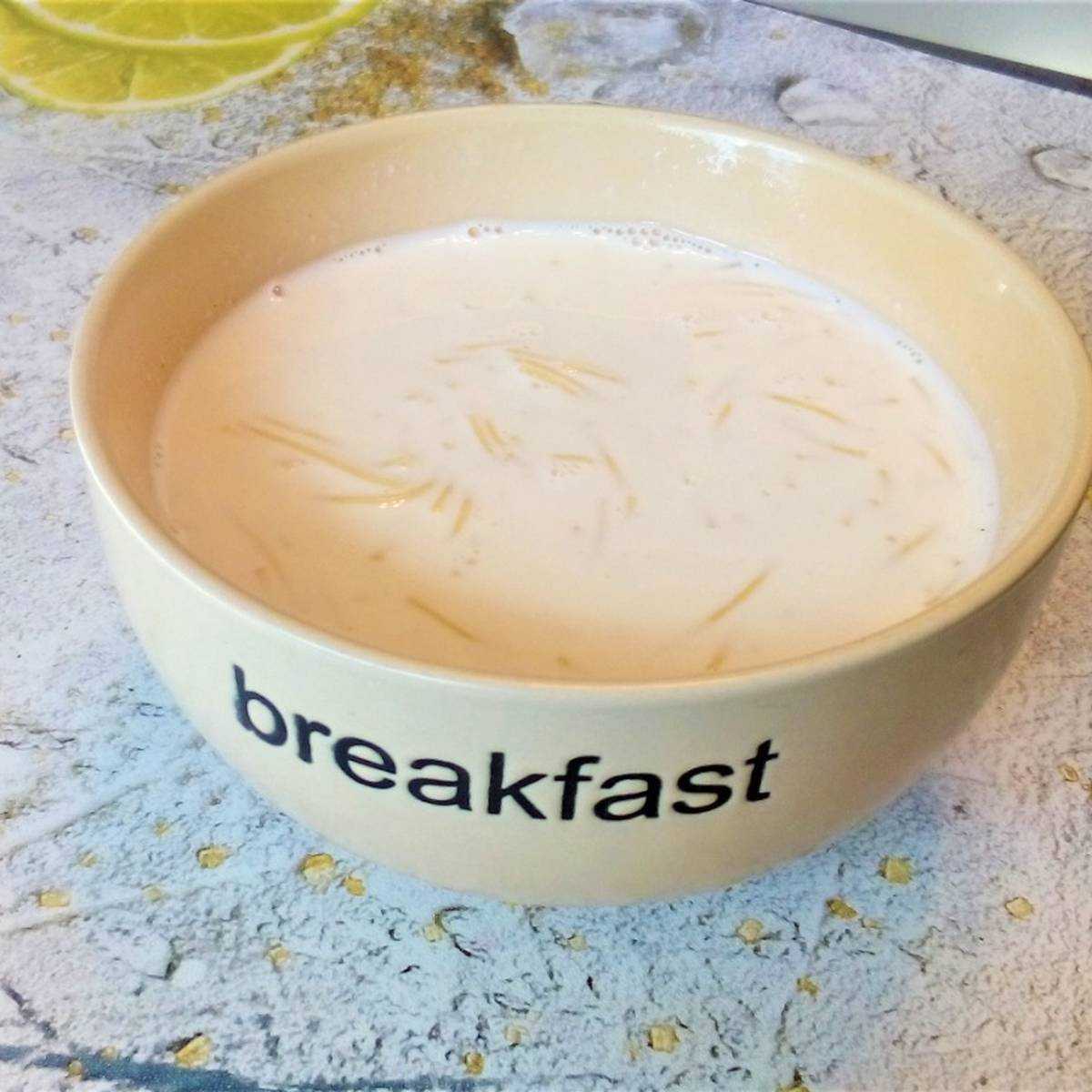 Молочный суп на завтрак