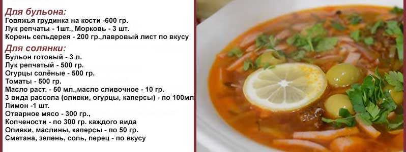 Приготовить суп солянку сборную мясную пошаговый рецепт с фото