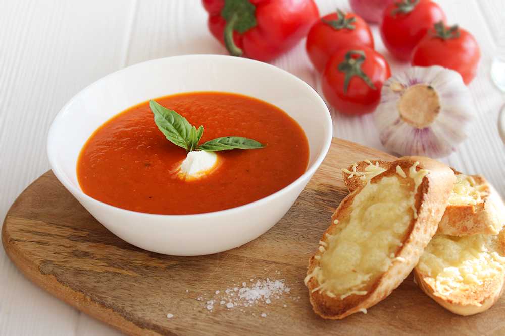 Холодный томатный суп - рецепт с пошаговыми фото | меню недели
