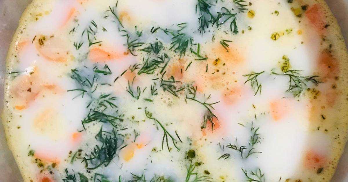 Лёгкий рыбный суп с укропом и шпинатом | сало — сила!
