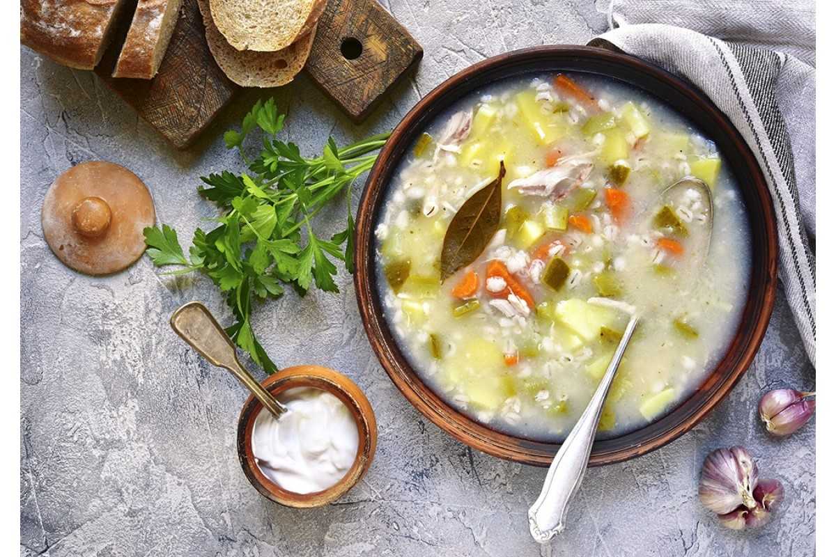 Рассольник с курицей | меню недели