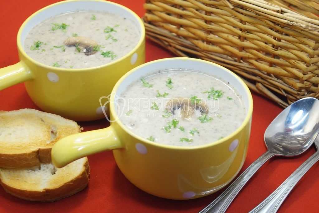 Суп пюре из шампиньонов с картошкой