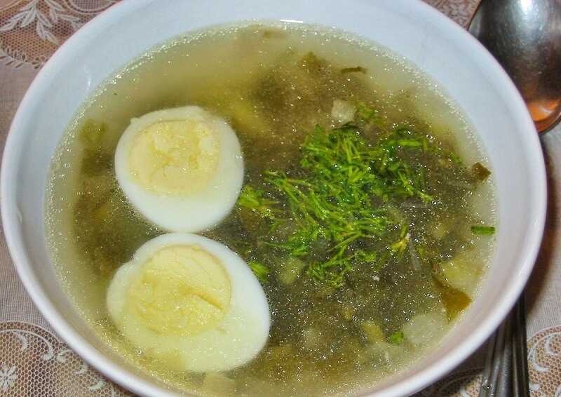 Щавелевый суп с яйцом — классические пошаговые рецепты супа из щавеля
