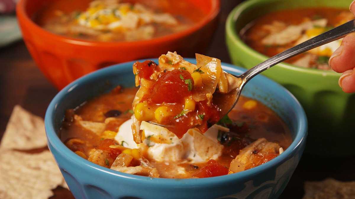 Мексиканский суп Энчилада