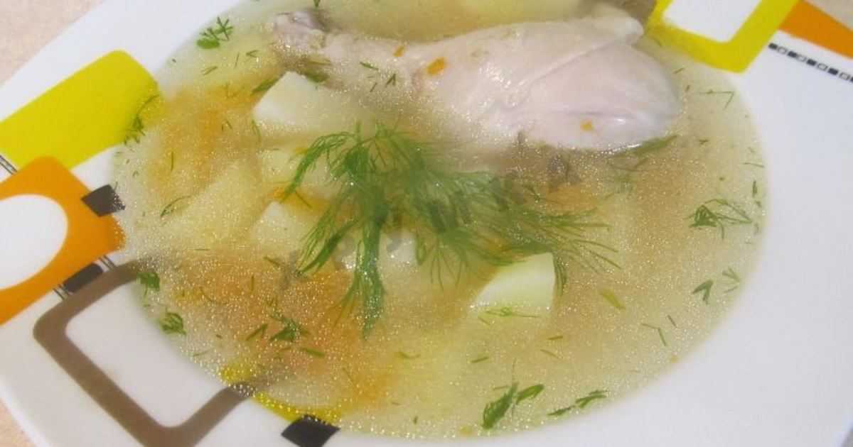 Суп с овсяными хлопьями и курицей в мультиварке