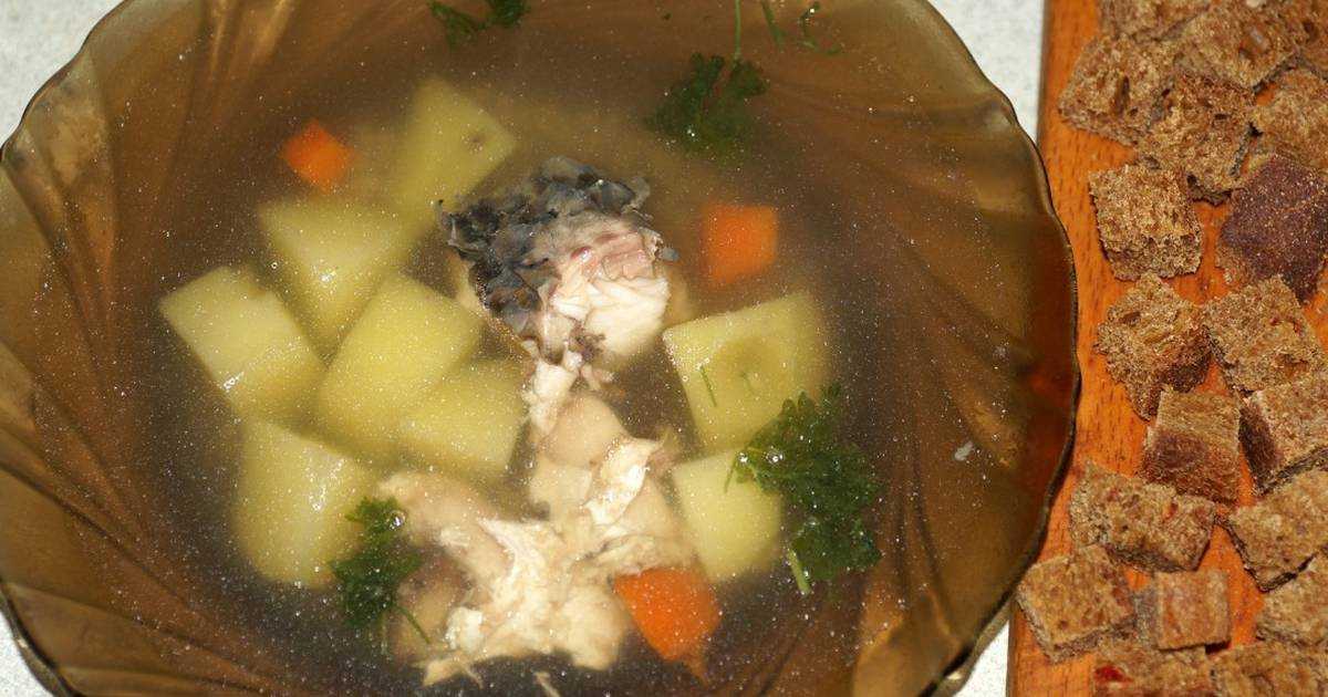 Рыбный суп из свежих карпов с овощами