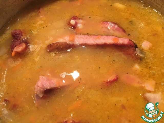 Гороховый суп с копчеными ребрышками - невероятно вкусно: рецепт с фото и видео