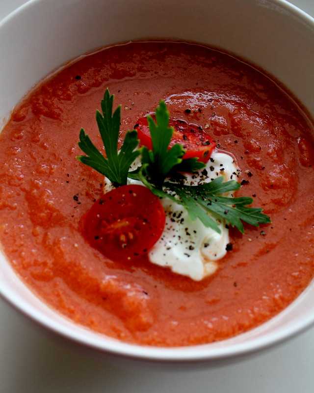 Суп-пюре томатный – классический рецепт приготовления