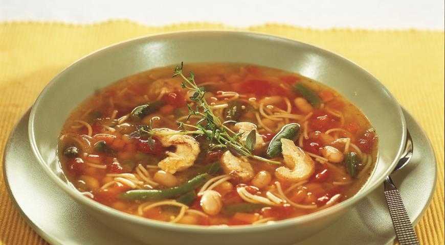Суп с консервированной красной фасолью рецепт с курицей фото пошагово