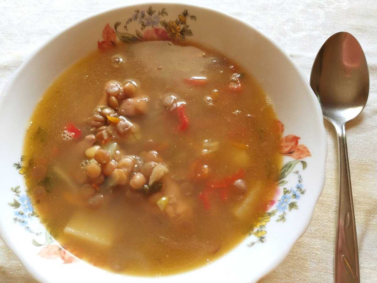 Суп из чечевицы красной без мяса рецепт с фото пошагово