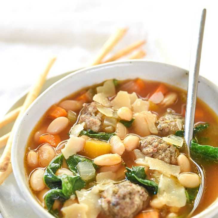 Суп с консервированной фасолью с мясом рецепт с фото