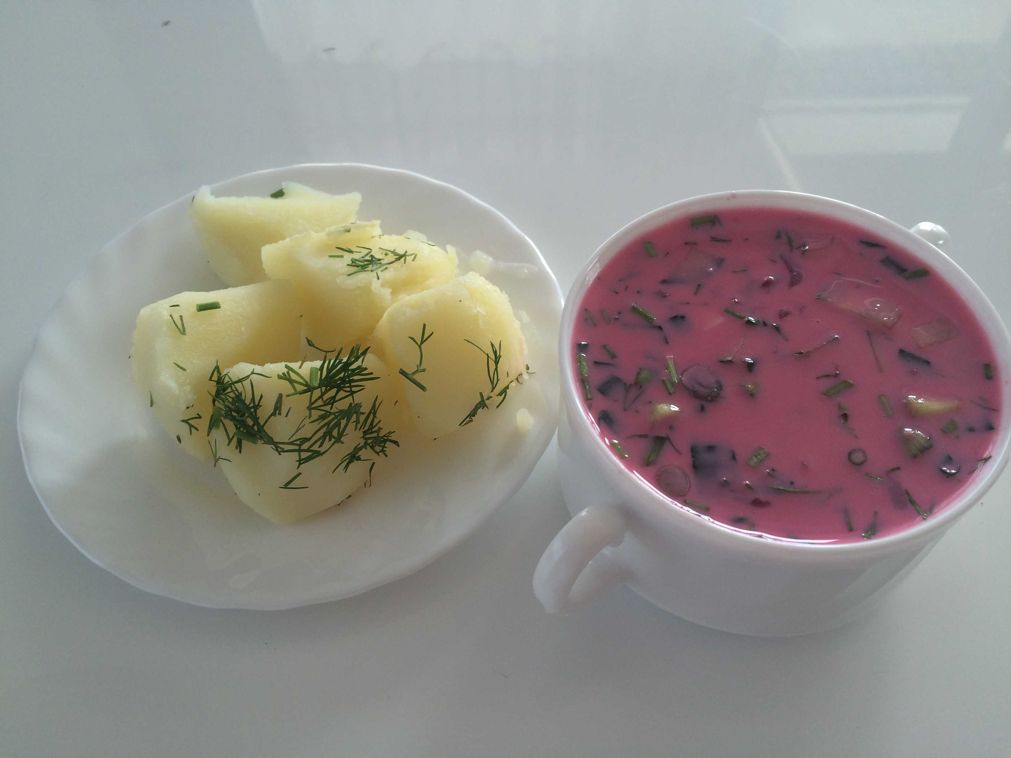 Холодный литовский борщ - 5 классических рецептов на кефире