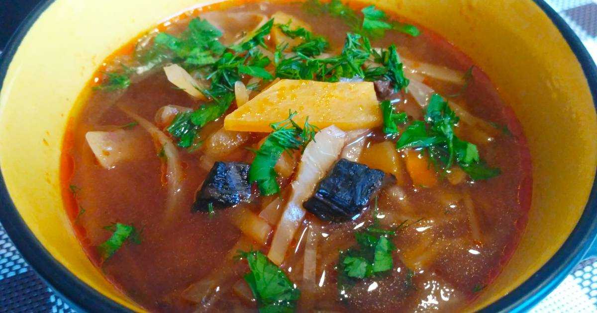 Постные щи из квашеной капусты, рецепт