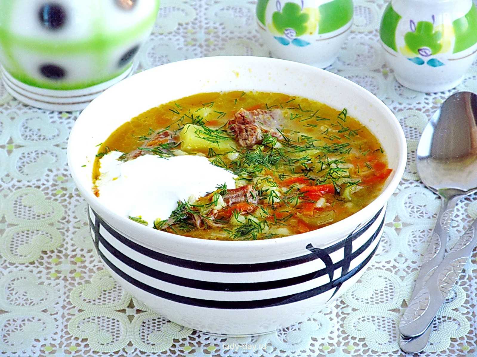 Рецепт супа с солёными огурцами | меню недели