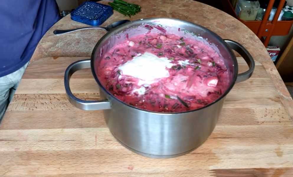 Холодный борщ, 7 рецептов приготовления: классический, литовский (на кефире)  с колбасой и др