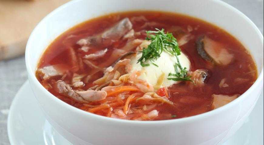 Борщ с фасолью и грибами - 41 рецепт: борщ | foodini