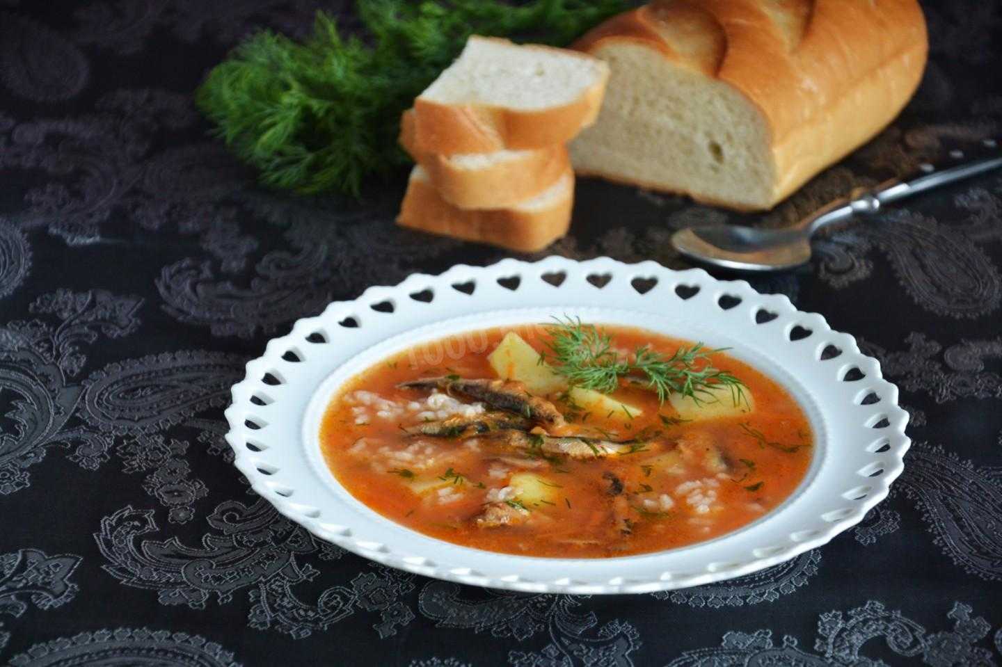 Суп из кильки в томатном соусе рецепт с фото пошагово и видео - 1000.menu