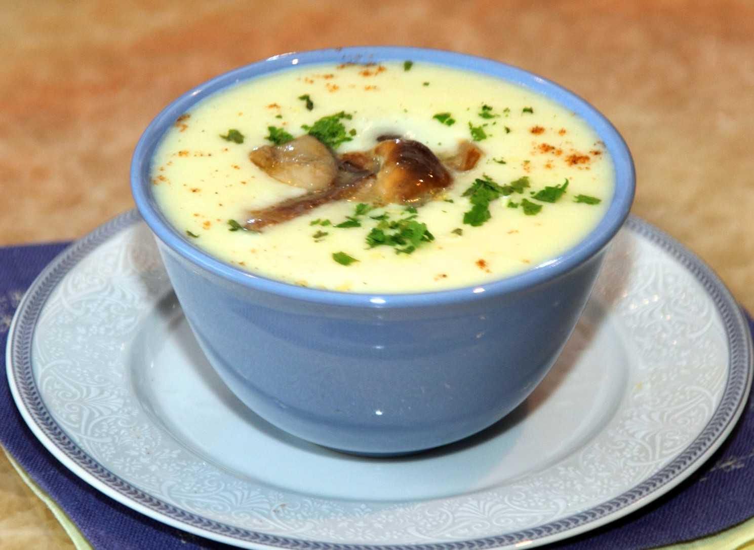 Крем суп из шампиньонов с картошкой