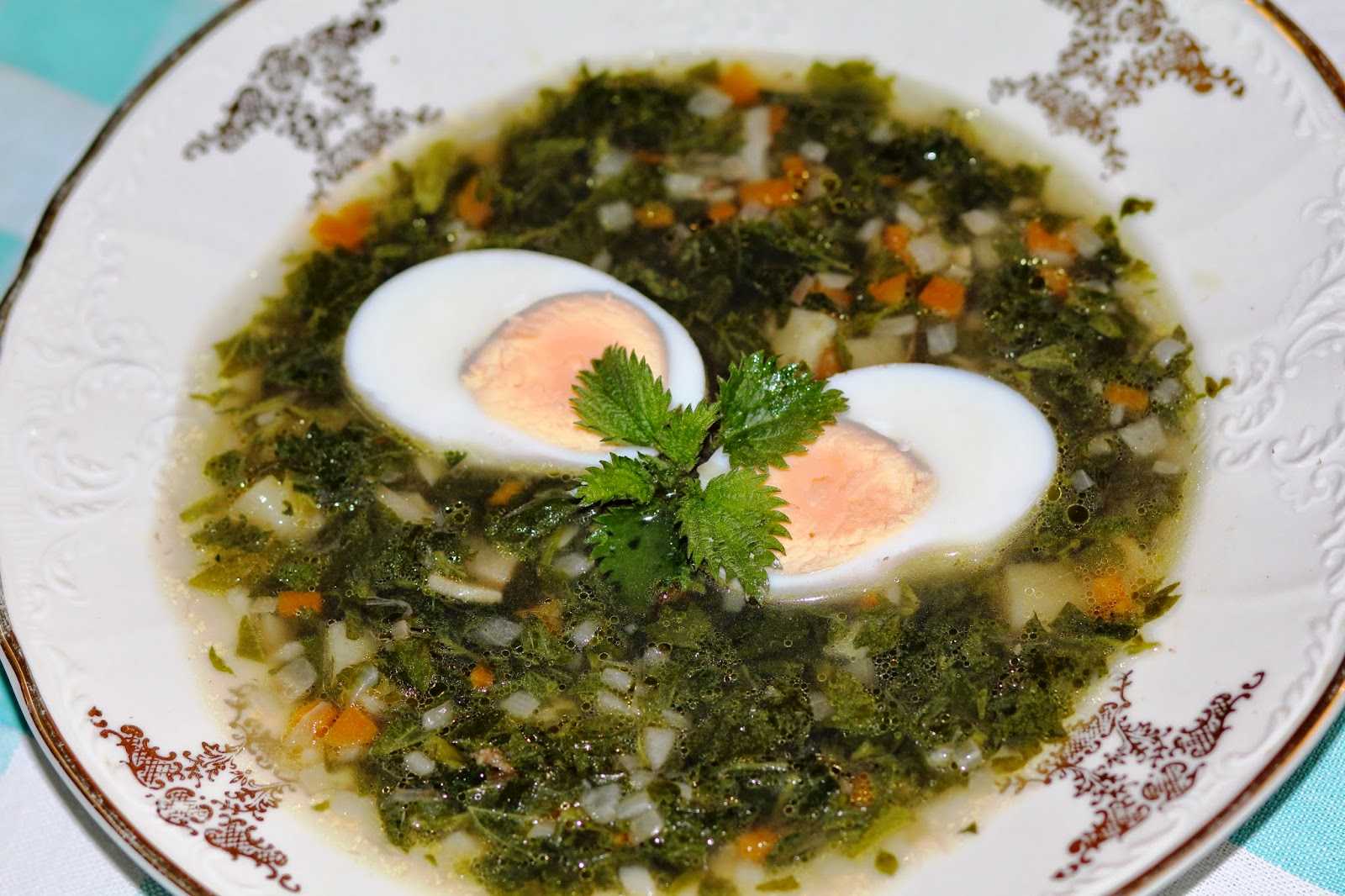 Рецепт с фото суп из крапивы с яйцом рецепт с фото и щавеля