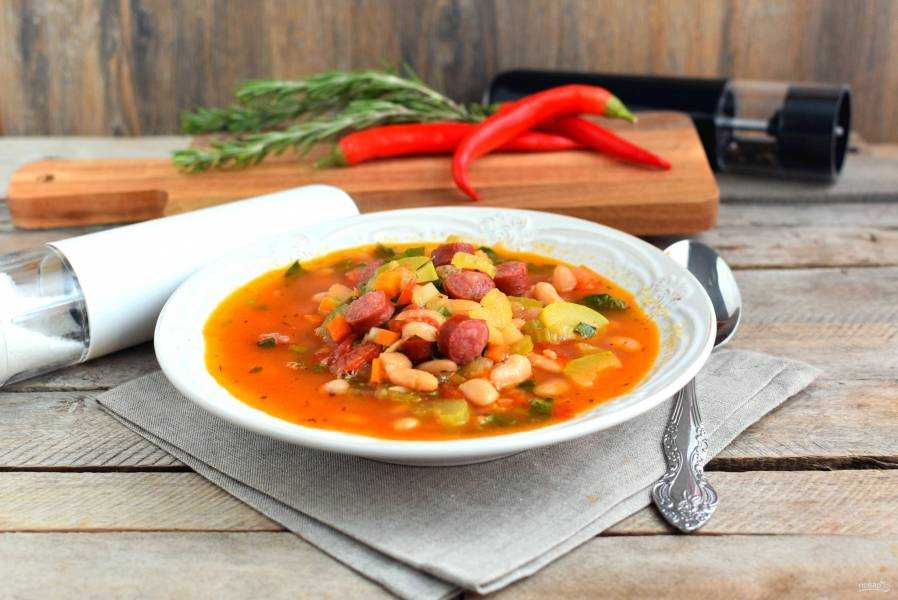Фасолевый суп из консервированной фасоли | как приготовить на webpudding.ru