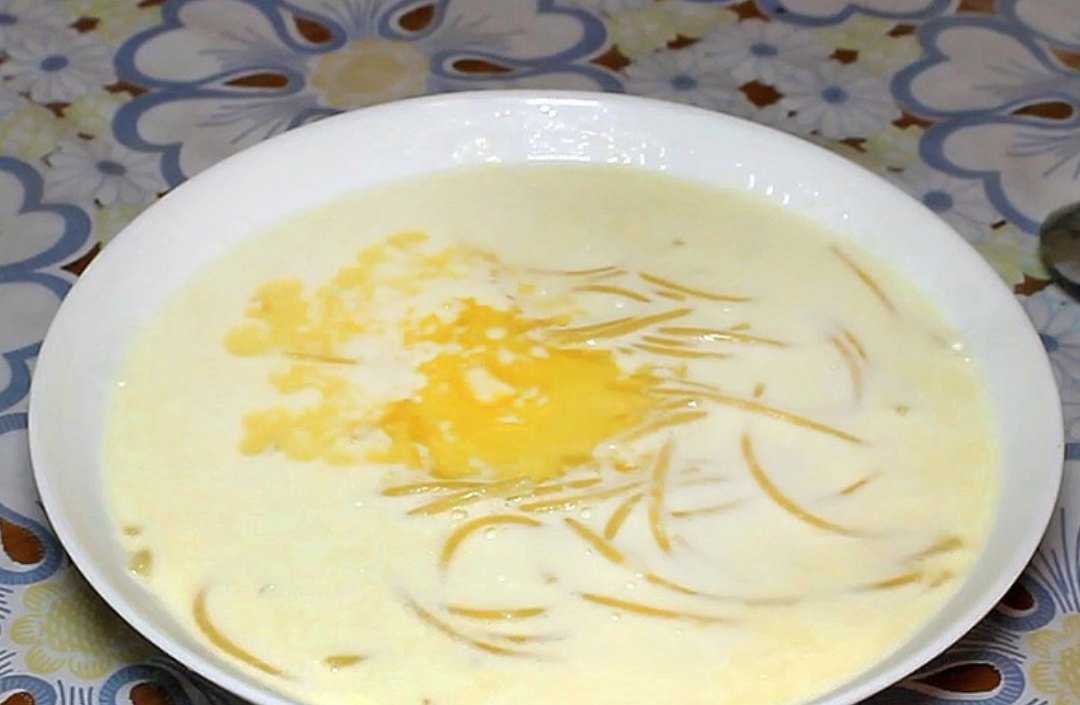 Молочный суп с белками
