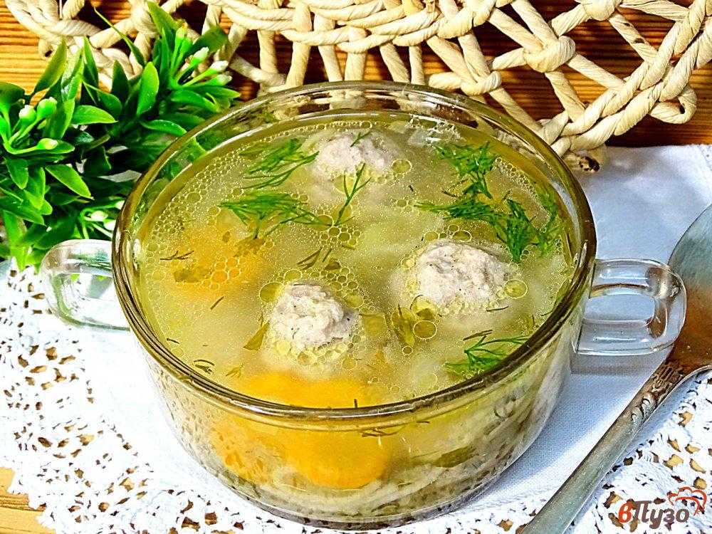 Суп с лапшой и фрикадельками пошаговый рецепт