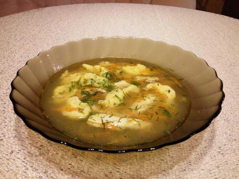 Суп с клецками (галушками) - рецепты приготовления на мясном бульоне