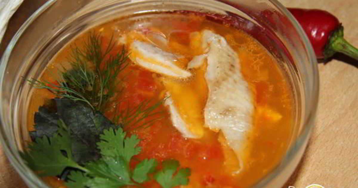Суп с кукурузной крупой и курицей