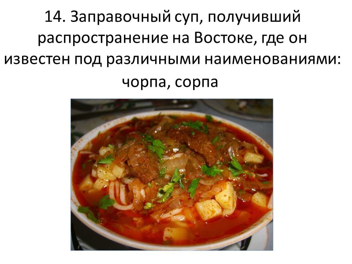 Заправочные супы 6 класс технология презентация