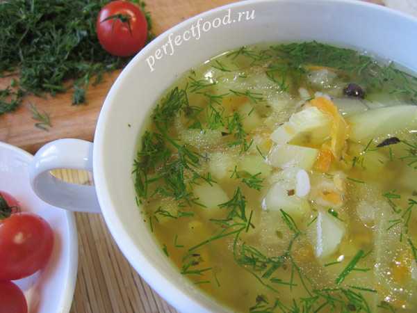 Пюрированный суп из кабачков