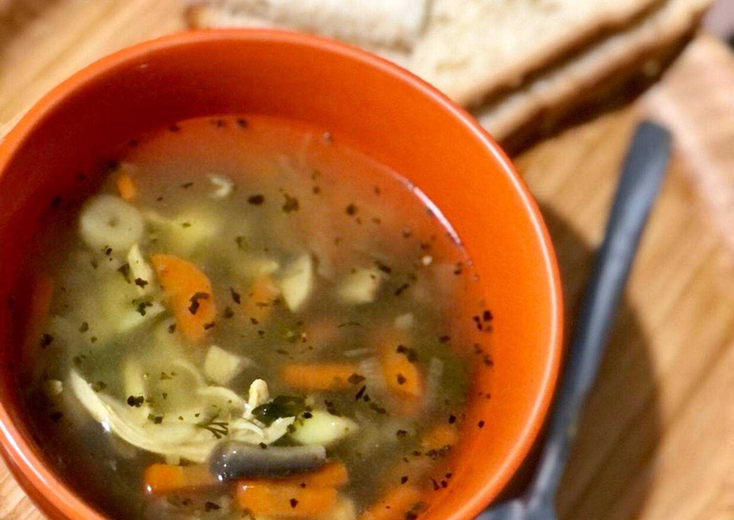 Куриный суп в казане - пошаговый рецепт приготовления с фото