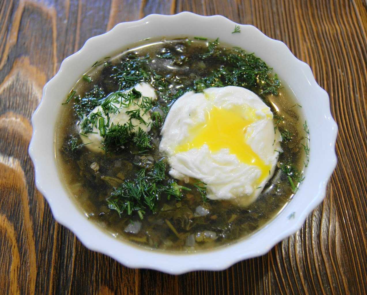 Зеленый борщ с крапивой и яйцом рецепт с фото пошагово