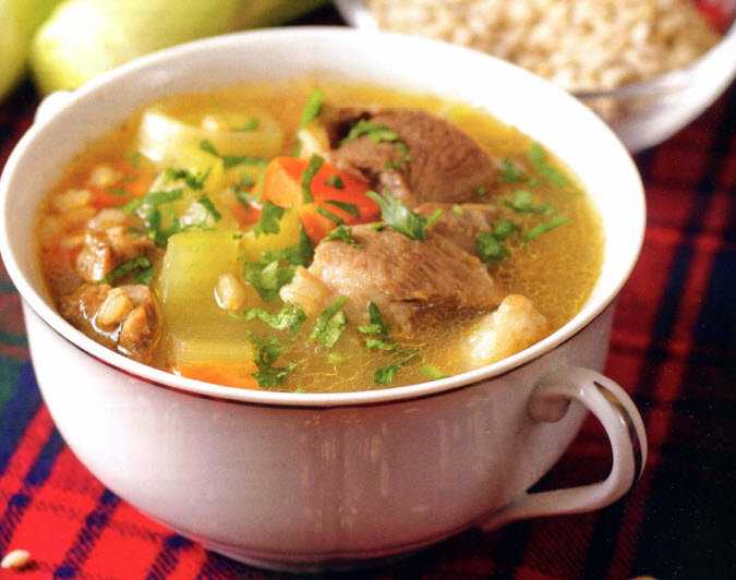 Суп с перловкой и грибами