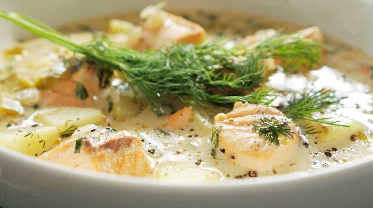 Сливочный суп с сёмгой рецепт с фото пошагово - 1000.menu