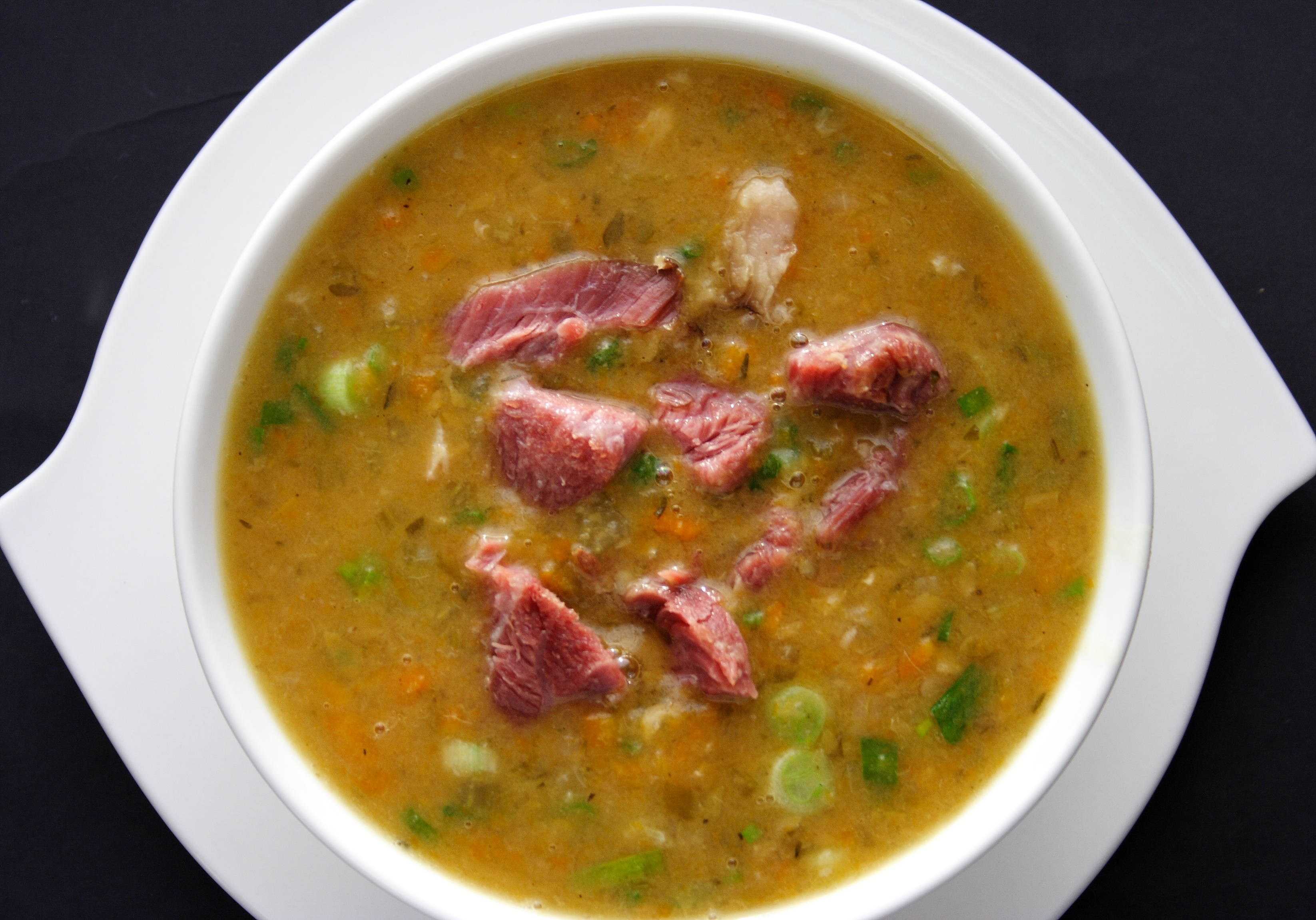 Гороховый суп с копченостями — 4 пошаговых рецепта