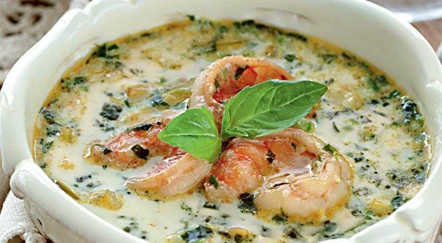 Суп с креветками и мидиями рецепт с фото - 1000.menu