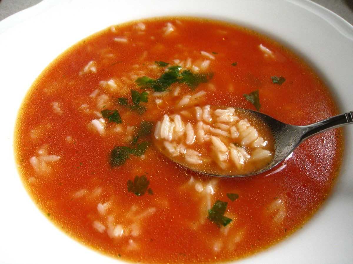 Польский помидорный суп (zupa pomidorowa)